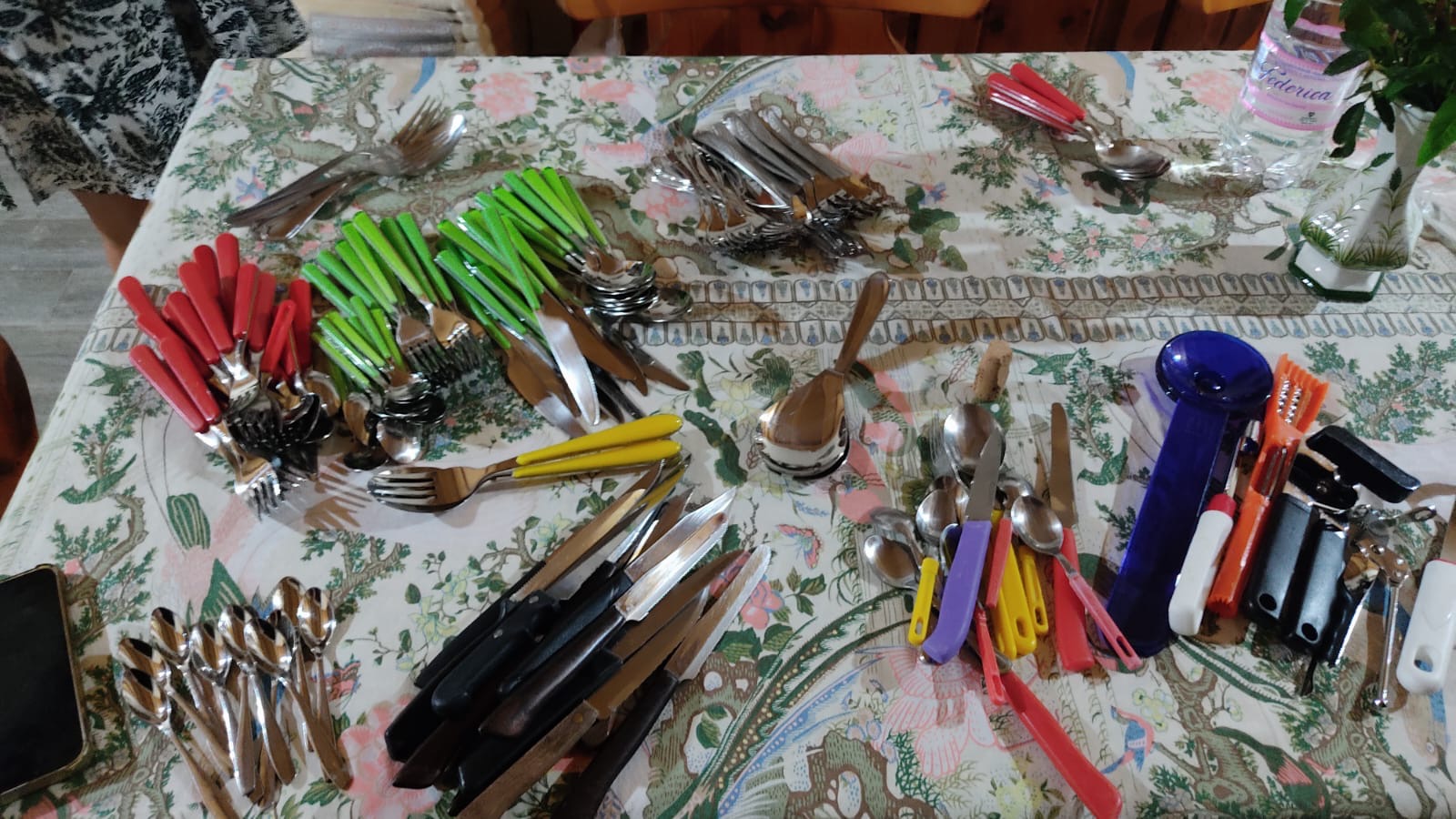 Dotazioni della cucina raccolte durante la selezione iniziale