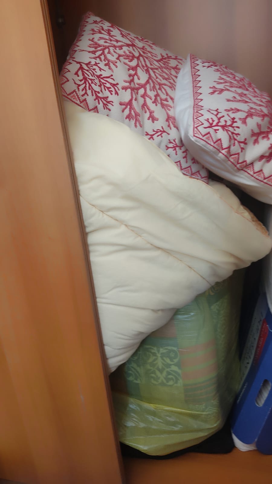 Tessili della villa raccolti prima della riorganizzazione
